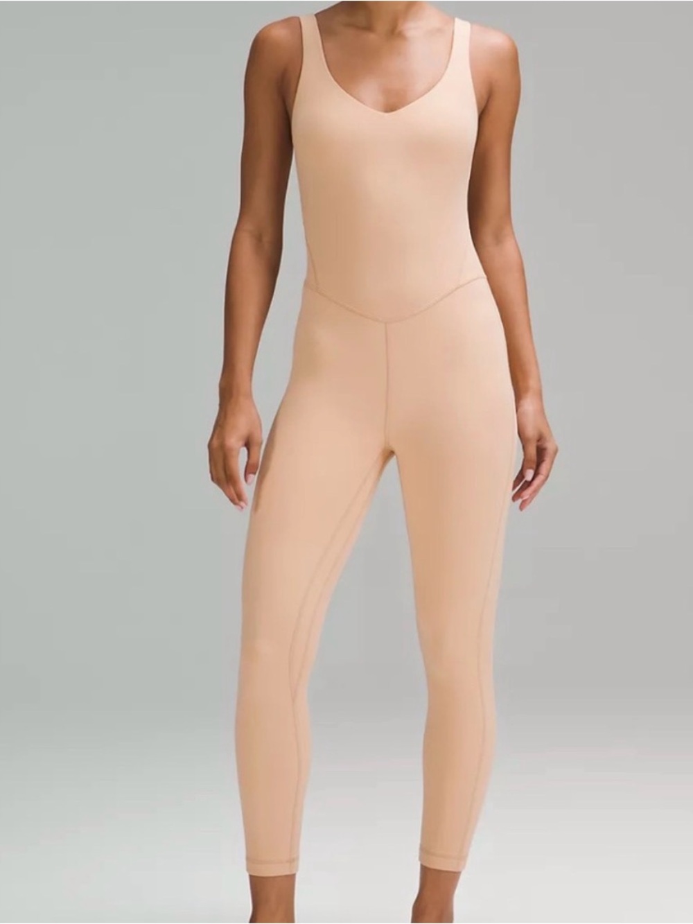 Lululemon Seamless Nude One-Piece Bodysuit 25’’ size 4